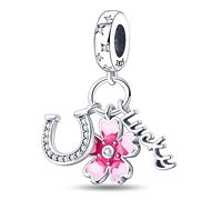 KUNSIR 925 Sterling Silver Charms Travel Round The World Charm fits Charms Bracelets Three Pieces Suit Dangle Pendant Beads Charms Gift for Women