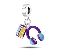 KUNSIR 925 Sterling Silver Charms Travel Round The World Charm fits Charms Bracelets Three Pieces Suit Dangle Pendant Beads Charms Gift for Women