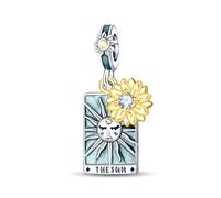 KUNSIR 925 Sterling Silver Charms Travel Round The World Charm fits Pandora Bracelets Three Pieces Suit Dangle Pendant Beads Charms Gift for Women