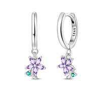 KUNSIR 925 Sterling Silver Earrings,Hoop Earrings for Women Various Hypoallergenic 1 Pair Bright Star River Earrings The best gift for Women