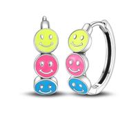 KUNSIR 925 Sterling Silver Earrings,Hoop Earrings for Women Various Hypoallergenic 1 Pair Bright Star River Earrings The best gift for Women…