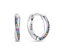 KUNSIR 925 Sterling Silver Earrings,Hoop Earrings for Women Various Hypoallergenic 1 Pair Bright Star River Earrings The best gift for Women…