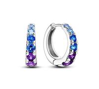 KUNSIR 925 Sterling Silver Earrings,Hoop Earrings for Women Various Hypoallergenic 1 Pair Bright Star River Earrings The best gift for Women…