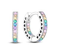 KUNSIR 925 Sterling Silver Earrings,Hoop Earrings for Women Various Hypoallergenic 1 Pair Bright Star River Earrings The best gift for Women…