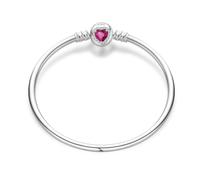 KUNSIR Moments 925 Sterling Silver Snake Chain Bracelets fit Pandora & European Bracelets Charms Bead Silver Bracelet for Women