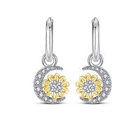 KUNSIR Silver Earrings for Women Earrings, 1 Pair of 925 Sterling Silver Drop Earrings Hypoallergenic for Women and Girls Best Gifts