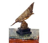 Kunst & Ambiente Art Deco Bronze Sculpture - The Comet - on Marble - signed Guiraud Riviére