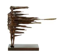 Kunst & Ambiente - Contemporary Art Sculpture - Unwavering - Abstract Statue by Martin Klein - Bronze Figurine - Modern Art - Height: 47 cm - Width: 55 cm