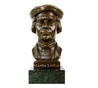 Kunst & Ambiente - Martin Luther Bust - Statue - Bronze Head - Figurine - Signed Gladenbeck - Sculpture - Reformation - Gift Idea - Collectables for sale