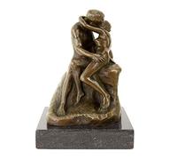 Kunst & Ambiente Modern Art Bronze Figurine - The Kiss - signed Auguste Rodin - Musée Rodin Paris - Couple Sculpture - Love - Erotic Nude Statue - Height: 14,5 cm - 100% Bronze