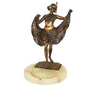 Kunst & Ambiente - Vienna Bronze Figurine - Female Oriental Dancer - Bergmann Sculpture - Erotic Nude Statue - Austria - Height: 33 cm - Luxury Gift Idea - Home Decor