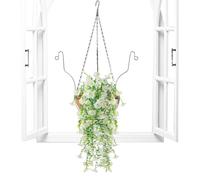 Kunstblumen Outdoor - Künstliche - Künstliche Hängeblumen | Kunstpflanzenkorb | Hängende Kunstblumendekoration Für Garten, verandaa, Arbeitszimmer, fensters, Hochzeit, Esszimmer, Balkon
