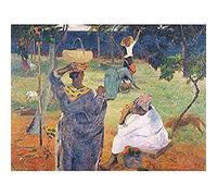 Kunstdruck auf Leinwand, Motiv: Paul Gauguin Among The Mangos At Martinique