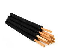 KUNSTIFY Wax Torches | Pack of 10 with 45 Minutes Burning Time Wax Torches with Hand Guard Adults Children Hiking Torch Fire Torch Fire Garden Lantern Night Hike Campfire Fireworks Outdoor