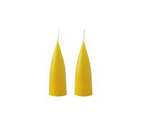 Kunstindustrien Coloured Cone Shaped Candles Lemon yellow