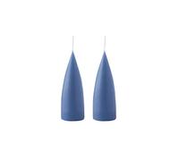 Kunstindustrien® Cone Shaped Candles, Made in Denmark, 43 Colours Available, Dripless & Smokeless Pillar Candles, Candles Long Burning 15 Hours, Unscented Candle Gift Set, 2pcs. 6.5 x 16cm (Lavender)