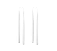 Kunstindustrien® Tapered Candles, Made in Denmark, 42 Colours Available, Dripless & Smokeless Dinner Candles, Solid Candles Long Burning 15 Hours, Unscented Candle Gift Set, 4pcs. 2.2 x 35cm (White)