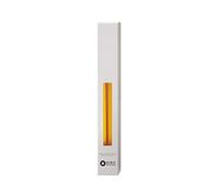 Kunstindustrien® Tapered Candles, Made in Denmark, 42 Colours Available, Dripless & Smokeless Dinner Candles, Candles Long Burning 15 Hours, Unscented Candle Gift Set, 4pcs. 2.2 x 35cm (Yellow)