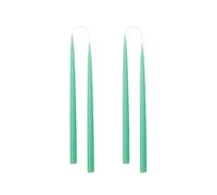 Kunstindustrien® Tapered Candles, Made in Denmark, 42 Colours Available, Dripless & Smokeless Dinner Candles, Candles Long Burning 15 Hours, Unscented Candle Gift Set, 4pcs. 2.2 x 35cm (Mint Green)