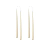 Kunstindustrien® Tapered Candles, Made in Denmark, 42 Colours Available, Dripless & Smokeless Dinner Candles, Candles Long Burning 15 Hours, Unscented Candle Gift Set, 4pcs. 2.2 x 35cm (Off-White)