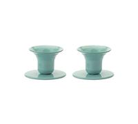 Kunstindustrien®, The Bell Candle Holders, 16 colours available, Minimalistic Candlestick Holders made from iron, Taper Candle Holder for Candles with diameter 21-23mm, 2 pack (Turquoise)
