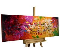 Kunstloft Acrylic painting | 100% HANDPAINTED | 59x20inches | Framed wall art 'Lucid Dream' | Abstract | Multi-coloured | Painting on canvas