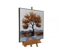 KunstLoft® Acrylic painting 'Golden October' | Handpainted 31x31inches