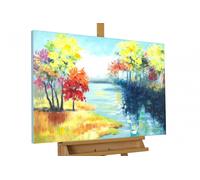 KunstLoft® Acrylic painting 'Last Summer Days' | Handpainted 35x24inches