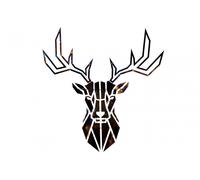 KunstLoft® Metal wall art 'Honorable Deer' 31x30x1inches sculpture