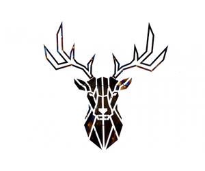 KunstLoft® Metal wall art 'Honorable Deer' 31x30x1inches sculpture