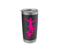 Kunstrad Artistic Cycling Multi-Coloured Pink Stainless Steel Insulated Tumbler