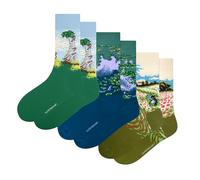 Kunstsokken Art Socks - Claude Monet 3-pack - Claude Monet - gifts for artists stocking presents novelty socks christmas stocking fillers women sock gift set