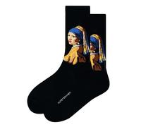 Kunstsokken Art Socks - Girl with a Pearl Earring - Johannes Vermeer - gifts for artists stocking presents novelty socks christmas stocking fillers women sock gift set