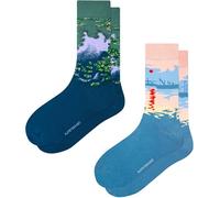 Kunstsokken Art Socks - Monet 2-pack - Claude Monet - gifts for artists stocking presents novelty socks christmas stocking fillers women sock gift set