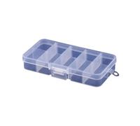 Kunststoff, rechteckig, multifunktional, Schlitz, verstellbare Halskette, transparent, Aufbewahrungsbox, Etui, Halter, Handwerk, Organizer, Perlen, Schmuckbehälter (weiß) Langlebig und attraktiv.