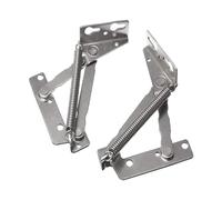 Kuntesetty 2 Pieces 80 Degree Foldable Lifting Brackets Steel Sofa Hinge for Bench Seat