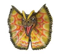 Kuntesetty Dilophosaurus Head Wall Hanging Sculpture Dinosaur Head Wall Mounted Sculpture Ornament Large Life Like 3D Dinosaur Statue for Bar, Nursery