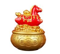 Kuntesetty Horse Figurine, Tabletop Sculpture, Collectible, Desk Decoration, Artistic Craft, Decorative Object for The Print Festival, Red Horse