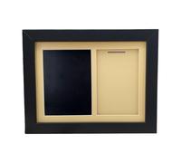 Kuntesetty Medal Display Box for Photos 7x9inch Stand for Runners Memory Holder, Black Frame