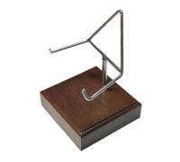 Kuntesetty Metal Arm Display Stand Easel with Wood Base for Home Use Mineral Rack for Fossils and Rocks, Style D