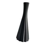 Kuntesetty Modern Flower Vase, Decorative Table Vase, Unique, Textured Ornament, Suitable for Table Decoration in The Living Room, Home Or Office, black