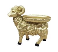 Kuntesetty Sheep Figure Bowl Jewelry Tray Sculpture Key Holder Animal Figure Made of Sturdy Resin in A Creative Design for The Living Room, Bedroom, Entrance, of