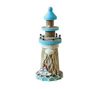 Kuntesetty Wooden Lighthouse Ornament Table Decor 19 cm Retro Design Beach Themed Decoration for Gift Children Room Cabinet Cafe Dorm, Sailboat