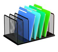 Kuntine.B Desk File Organizer 7 Upright Mesh Desktop Organizer File Sorter Office Organization File Holder for Home, Office & Classroom