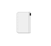 KUNYOS 10Pcs A5 A6 A7 Binder Pocket Folders for Notebook Waterproof PVC Document Filing Bag 6 Ring Divider(A7 10Pcs)