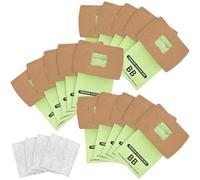 KUNYOS 15 Pack Type BB Compact Canister Bags Replacement for Oreck XL Buster B Canister Vacuum bags PKBB12DW BB180 BB280 BB850 BB870 BB900 BB1000 MV160 with 4 Motor Filters
