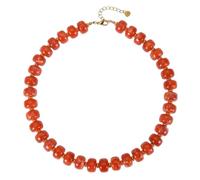 KUNYOS 1pc Handmade Chunky Bead Chain Choker Multi-color Resin Geometric Irregular Beads Heart Pendant Beach Boho Necklace