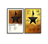 KUNYOS 2 PCS Hamilton Broadway Cast Signed Posters Unframed Canvas Posters 12x18inch(30x45cm) Style-10
