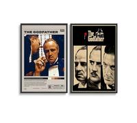 KUNYOS 2 PCS The Godfather Poster Unframed Classic Gangster Movie Posters Canvas Posters 12x18inch(30x45cm) Style-4