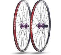 KUNYOS 24In/26In/27.5In/29In Mountain Bike Wheelset Alu Alloy Double Layer Rims Thru-Axle Front And Rear Wheels 32H Disc Brake Hubs for 7-11 Speed Cassette